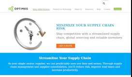 
							         Supply Chain Expertise | Optimas Solutions								  
							    