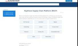 
							         Supply Chain Platform (RSCP) - MyExostar								  
							    