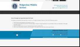 
							         Supply List 2018-19 - Ridgeview Middle School								  
							    