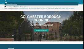 
							         Supplying the Council - · Colchester Borough Council								  
							    