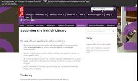 
							         Supplying the Library - The British Library								  
							    
