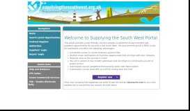 
							         Supplying the South West Portal								  
							    