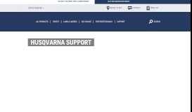 
							         Support and service - Husqvarna								  
							    