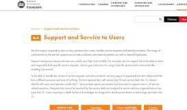 
							         Support and Service to Users | BT Standard								  
							    