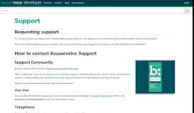 
							         Support - Bazaarvoice Developer Portal								  
							    