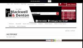 
							         Support - Blackwell & Denton Ltd Appliance Spare Parts Specialist ...								  
							    