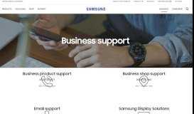 
							         Support | Business | Samsung Business UK								  
							    