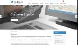 
							         Support | Cadcorp								  
							    