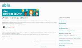 
							         Support Center | Abila (powered by NetSuite)								  
							    