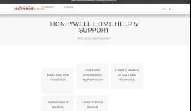 
							         Support Contact - Honeywell								  
							    