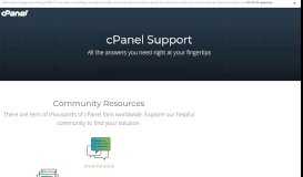 
							         Support - cPanel & WHM								  
							    