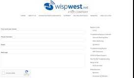 
							         Support Departments – Wispwest.net								  
							    