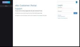 
							         Support Details - ebs Customer Portal								  
							    