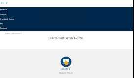 
							         Support & Downloads - RMA (Return Material Authorization) - Cisco								  
							    