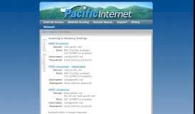 
							         Support - Email Support - Pacific Internet								  
							    