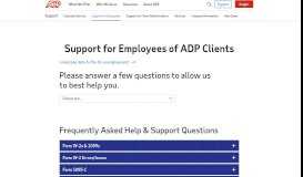 
							         Support for Employees of ADP Clients | ADP - ADP.com								  
							    