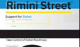 
							         Support for Siebel | Rimini Street								  
							    