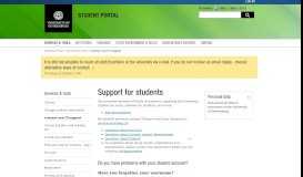 
							         Support for students – Student Portal								  
							    
