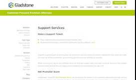 
							         Support - Gladstone Software								  
							    