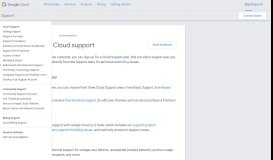 
							         Support - Google Cloud								  
							    