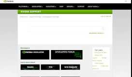 
							         Support Home Page | NVIDIA								  
							    