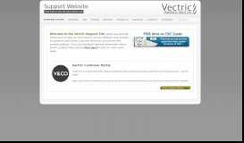 
							         Support Home - Vectric Support								  
							    