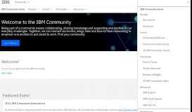 
							         Support – IBM Analytics Communities								  
							    