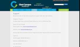 
							         Support Information | Giant Campus Academy								  
							    