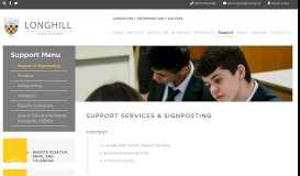 
							         Support - Longhill High School								  
							    