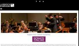
							         Support LSO - Lubbock Symphony Orchestra								  
							    