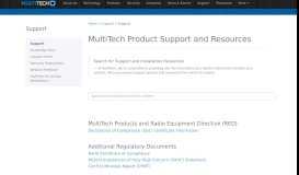 
							         Support | MultiTech								  
							    