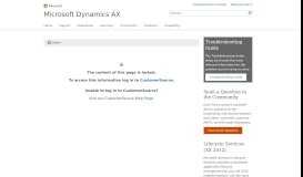 
							         Support News - - Microsoft Dynamics CustomerSource								  
							    