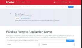 
							         Support | Parallels Remote Application Server								  
							    