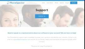 
							         Support | PhoneSpector								  
							    
