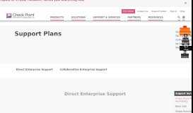
							         Support Plans | Check Point Software								  
							    