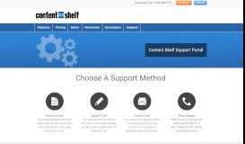 
							         Support Portal | ContentShelf.com								  
							    