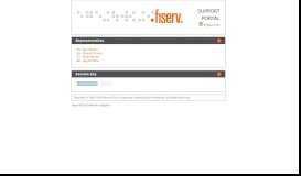 
							         Support Portal - Fiserv								  
							    