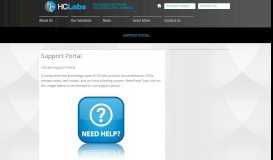 
							         Support Portal - HC-Labs								  
							    