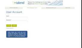 
							         Support Portal Log in - User account | Talend								  
							    