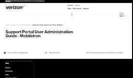 
							         Support Portal User Administration Guide - MobileIron | Verizon ...								  
							    