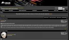 
							         Support portal website needs to be fixed - The Corsair User Forums								  
							    