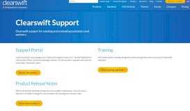 
							         Support Portals | Clearswift								  
							    