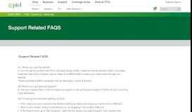 
							         Support Related FAQS - PTCL								  
							    
