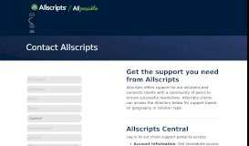 
							         Support & Resources - Allscripts								  
							    