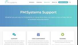
							         Support & Services | FM:Systems								  
							    