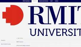 
							         Support services - RMIT University								  
							    