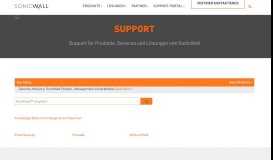 
							         Support - SonicWall								  
							    
