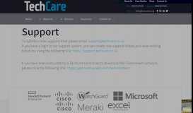 
							         Support - TechCare								  
							    