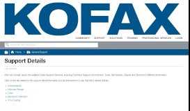 
							         Support Tools - Kofax								  
							    