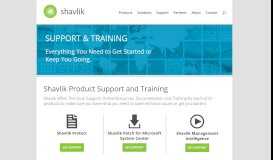 
							         Support & Training - Shavlik								  
							    